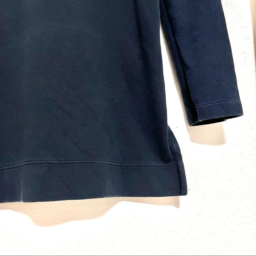 NIKE WOMENS LONG SLEEVE METALLIC LOGO BLACK CREW SWEATSHIRT Womens size XS